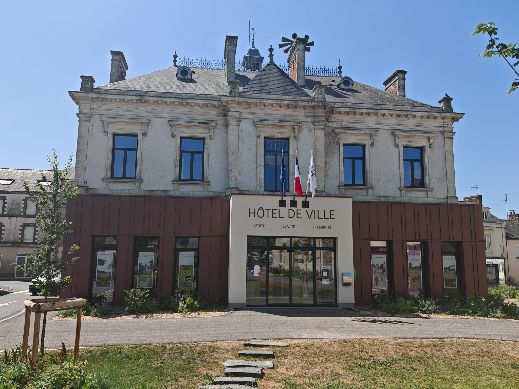 6 illustrations pour fenêtres de l’extension de la mairie de Guémené-Penfao (44)