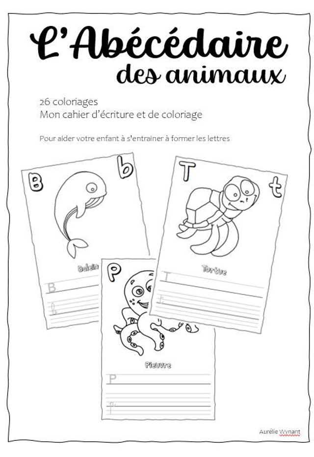 Couverture du livret "L'abécédaire des animaux"