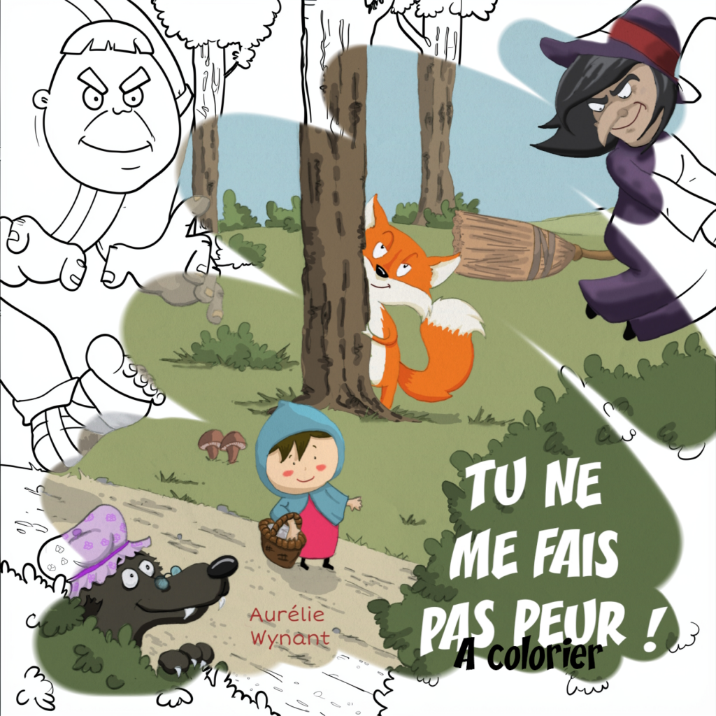 Couverture du livre Tu ne me fais pas peur - A colorier
