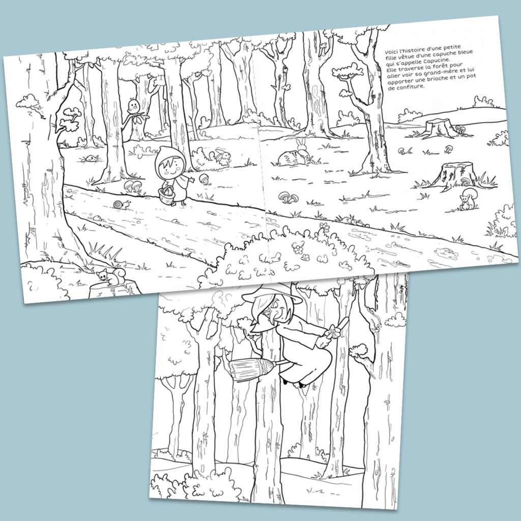 Extrait du livre "Tu ne me fais pas peur - A colorier"