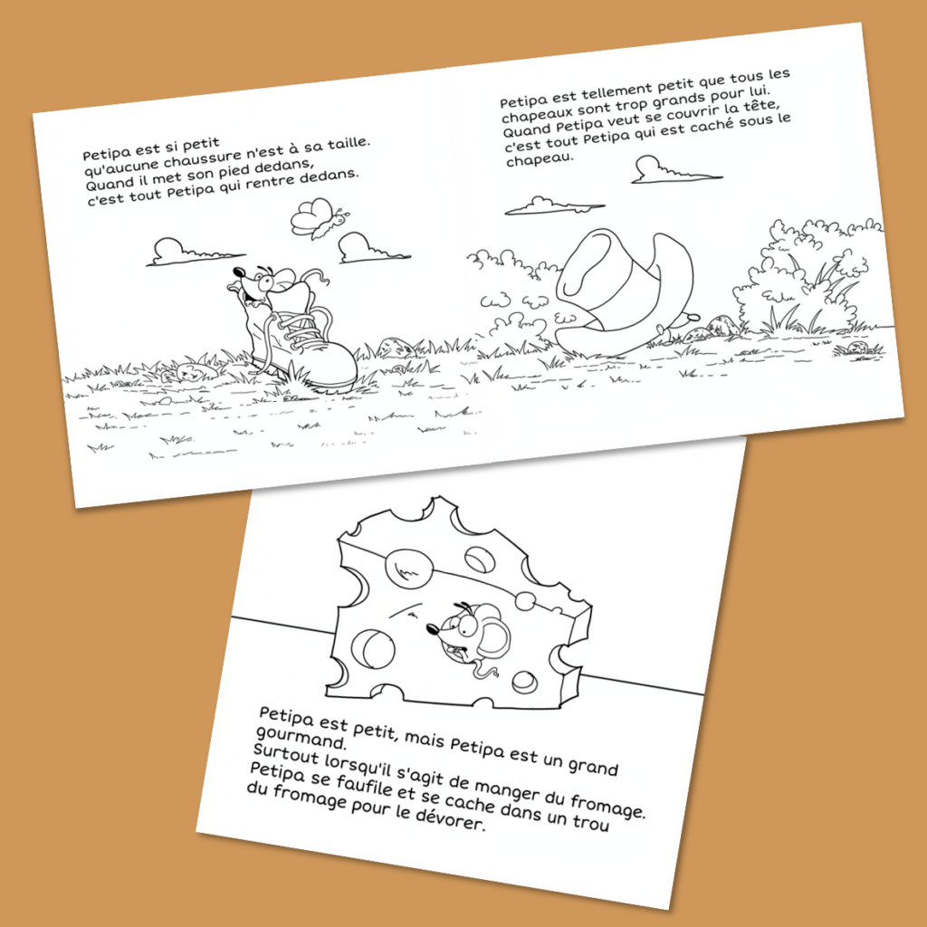 Extraits du livre Petipa et Gropa A colorier